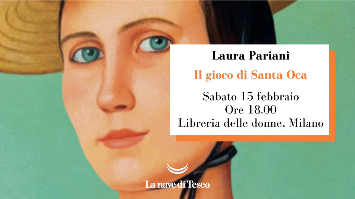 lanavediteseoed's tweet photo. Domani alle 18 alla Libreria delle #donne a #Milano (via Pietro Calvi 29) Laura #Pariani racconterà “Il gioco di Santa Oca” finalista @PremioCampiello 2019.
Vi aspettiamo con Francesca Graziani e Rosaria Guacci.
@casadonnemilano @casadonne 
https://t.co/sB2WYOuZ4D https://t.co/jk9dfSTBeX