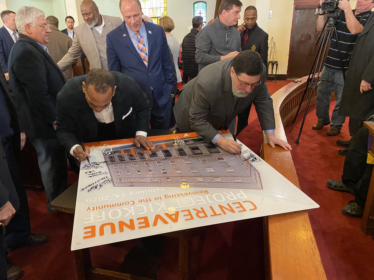 Office of the Mayor (@thenextpgh) on Twitter photo This morning, Mayor <a href="/billpeduto/">bill peduto</a> joined <a href="/ymcapgh/">YMCA of Greater Pittsburgh</a>, Action Housing, & local leaders to kick off the $7.1 million renovation of the historic Centre Avenue YMCA.
Plans will bring affordable housing & community space to this iconic part of #Pittsburgh’s Hill District. This morning, Mayor <a href="/billpeduto/">bill peduto</a> joined <a href="/ymcapgh/">YMCA of Greater Pittsburgh</a>, Action Housing, & local leaders to kick off the $7.1 million renovation of the historic Centre Avenue YMCA.
Plans will bring affordable housing & community space to this iconic part of #Pittsburgh’s Hill District.