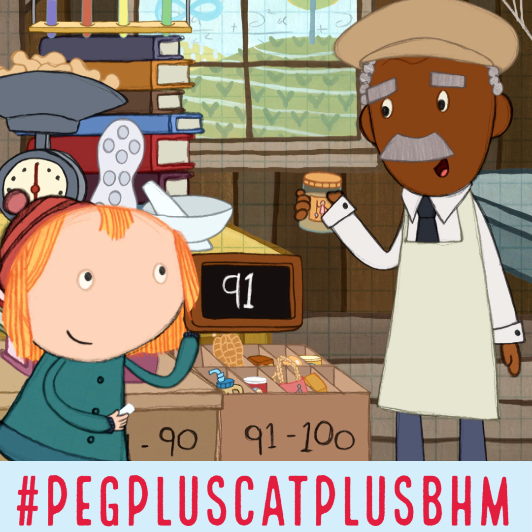 FredRogersPro's tweet photo. This year to celebrate #BlackHistoryMonth, we're highlighting TOTALLY awesome people from @PegPlusCatTV! Next is George Washington Carver (played by @GregoryPorter), a scientist and inventor who (among other AWESOME things) created 105 recipes for peanuts! #PegPlusCatPlusBHM https://t.co/9M5giZQm1j
