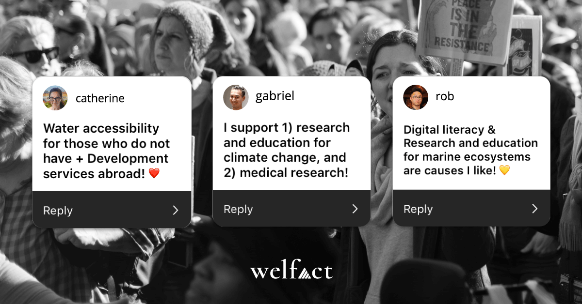 thisiswelfact's tweet photo. What better way to celebrate #Valentines or #Galentines than by showing love to some of our favorite causes. ♥️

Sure, they all have our hearts, but if the team was forced to choose only two each, here’s what we'd select. 👉

What moves you to take action? 🤔

#ChangeMakers https://t.co/nOHd9qvKuQ