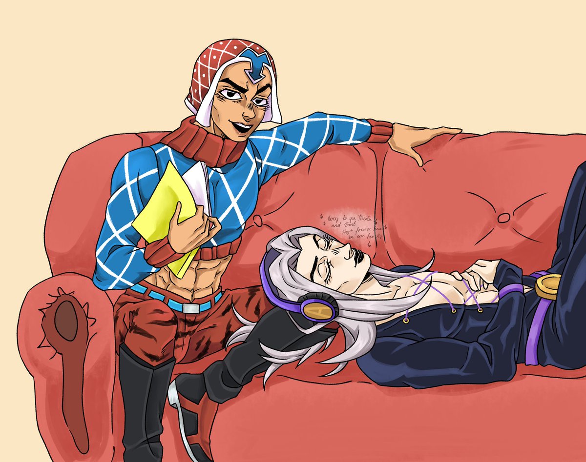 SOTR__'s tweet photo. #ventoaureo #jojosbizarreadventure #jojo #jjba #jjbafanart #mista #GuidoMista #abbacchio #leoneabbacchio #abbamis #misabba https://t.co/RfSA0q1ALS