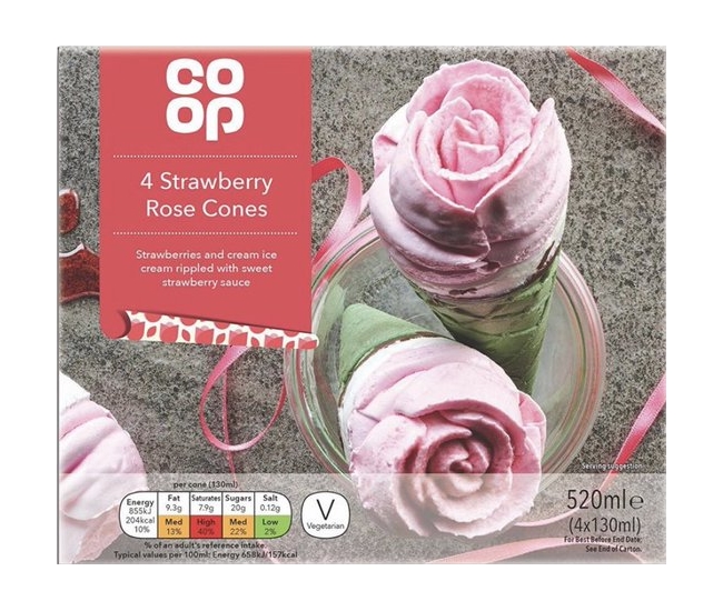 Perfect for #ValentinesDay... Our Foodfax reviewers loved these <a href="/coopuk/">Co-op</a> Strawberry Rose Cones: "great idea", "lovely strawberry taste", "fruity, creamy ice-cream"

bit.ly/2UPmMPe

A fantastic example of innovation in a highly competitive category ⭐️⭐️⭐️⭐️