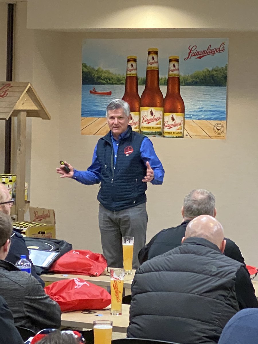 Pretty cool time this morning with <a href="/DickLeinie/">Dick Leinenkugel</a> talking about <a href="/Leinenkugels/">Jacob Leinenkugel Brewing Co.</a> #SummerShandy and the new #Spritzen beers coming March 1. #lovemyjob #craftbeer