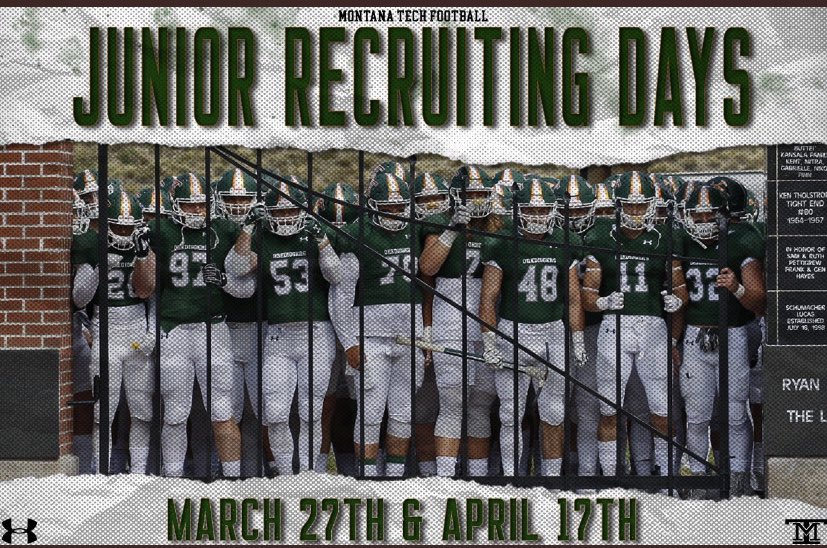 Thank you Coach <a href="/CoachKyleSamson/">Kyle Samson</a>  for the invite to junior recruit day at Montana tech and to see your football team.👏🏾
