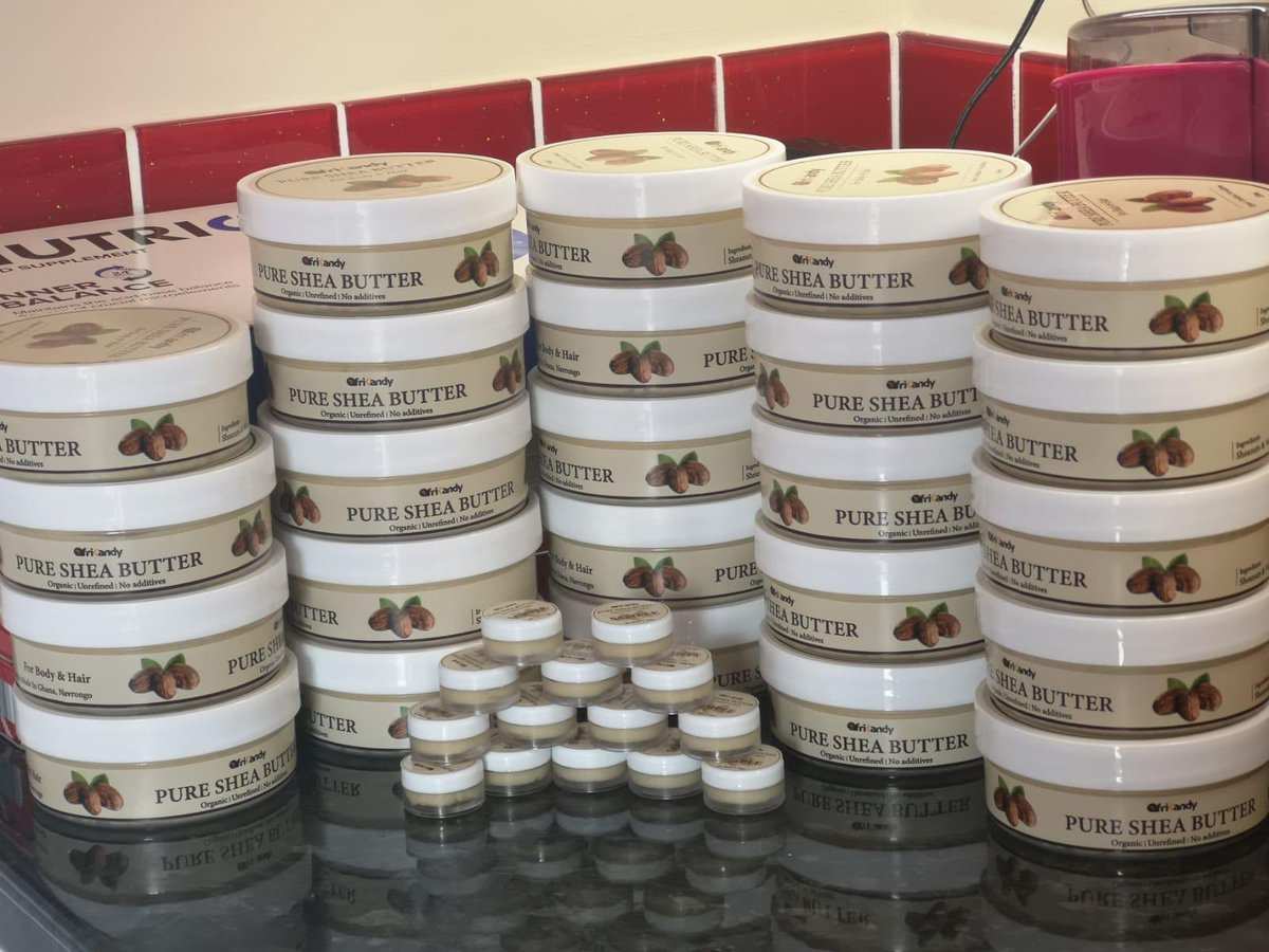 Afri_Kandy's tweet photo. in the process of preparing our highly requested shea butter ready to order! apologies for the long wait! check out our unrefined pure shea butter https://t.co/SABYSG09qn https://t.co/hIRS952Trj