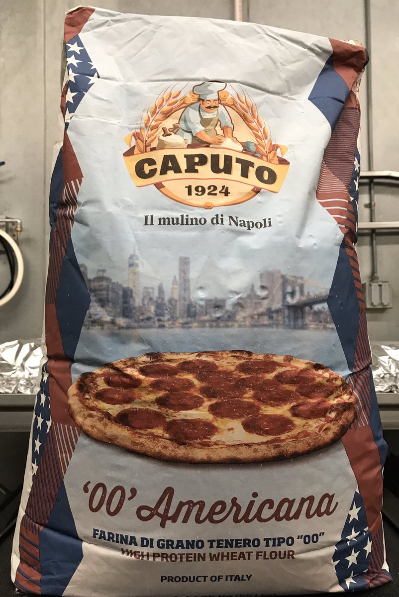 FrabonisMonona's tweet photo. Attention Pizza Makers: we brought in a new flour for you to play with. Caputo Americana “00” High Protein Pizza Flour was formulated with American-Style pizza in mind and gives you a great crust in lower temperature ovens(home ovens, deck ovens, etc) vs. wood burning ovens. https://t.co/vVLuWXECVr