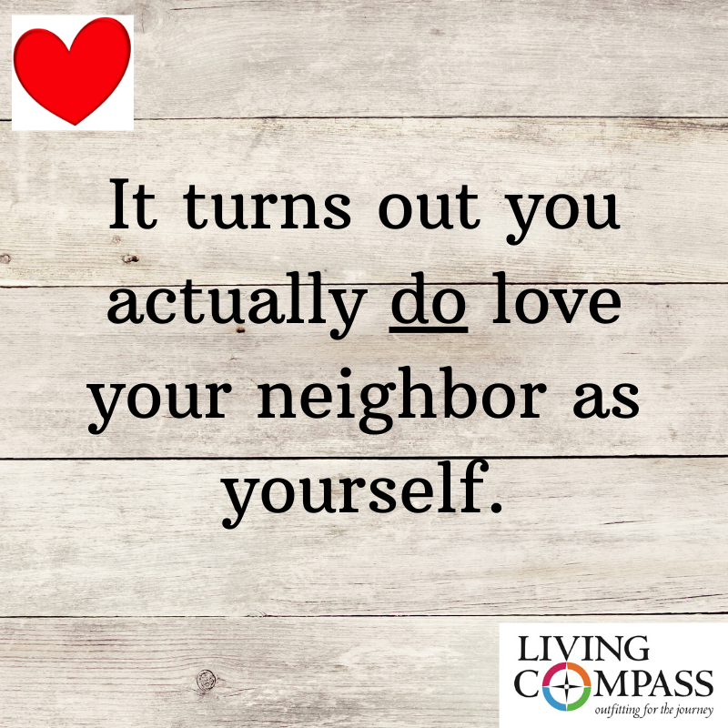 " If you...tend to be very hard on yourself, you likely relate to others in your life the same way...if you practice self-compassion toward yourself...it is likely that you offer compassion to others when they inevitably make mistakes." - The Rev. Dr. Scott Stoner, Living Compass