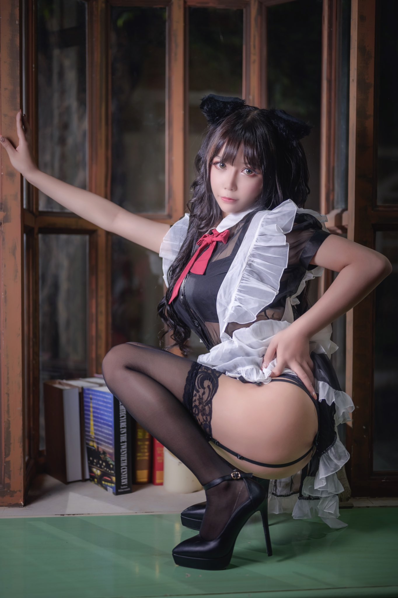 画像,莫子最新透明黑絲女仆電子版（情人節快樂）！❤️❤️❤️モコの最新透明黒糸メイド電子版圖4是購買🔗⬇️⬇️⬇️⬇️⬇️⬇️⬇️⬇️⬇️ https://t.co/…