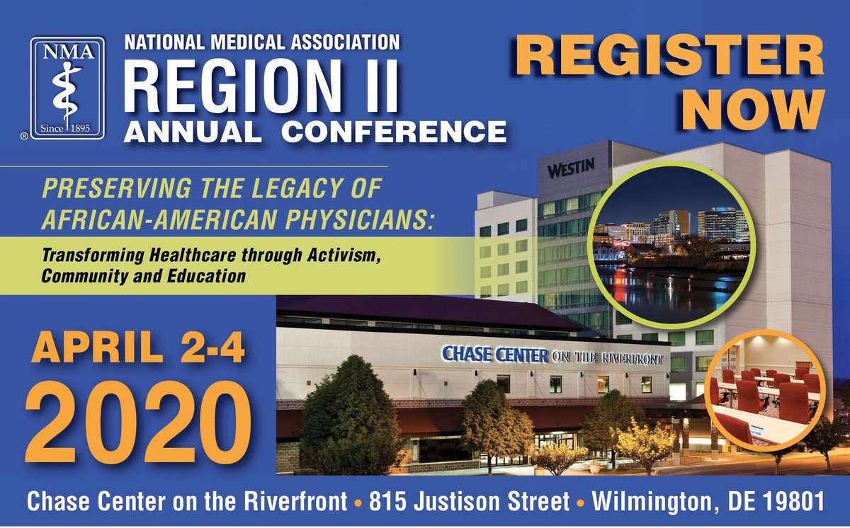 NMA Region II (@nmaregionii) on Twitter photo Two weeks remain for early registration for the <a href="/NationalMedAssn/">National Medical Association</a> Region II Conference! Join us April 2-4th in Wilmington, DE for this signature event! region2nma.regfox.com/conference Two weeks remain for early registration for the <a href="/NationalMedAssn/">National Medical Association</a> Region II Conference! Join us April 2-4th in Wilmington, DE for this signature event! region2nma.regfox.com/conference