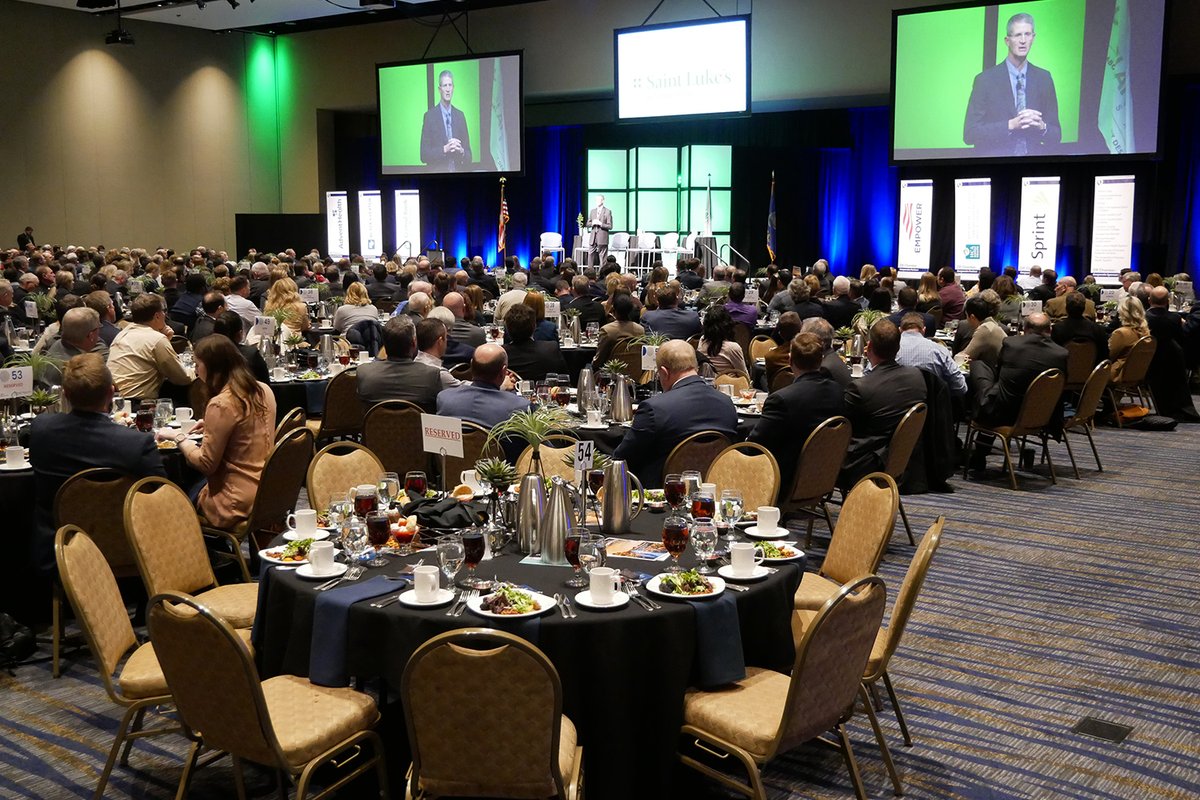 opcares's tweet photo. What a great time at this week's State of the City luncheon at @OverlandParkCC!
The luncheon included @MayorGerlach's annual address and a panel interview featuring @KDOTHQ, @opchamber, @OPFDMedia, and @bvschools.
We're excited for what the future holds in OP! #OPSOTC https://t.co/w1weStxRGQ