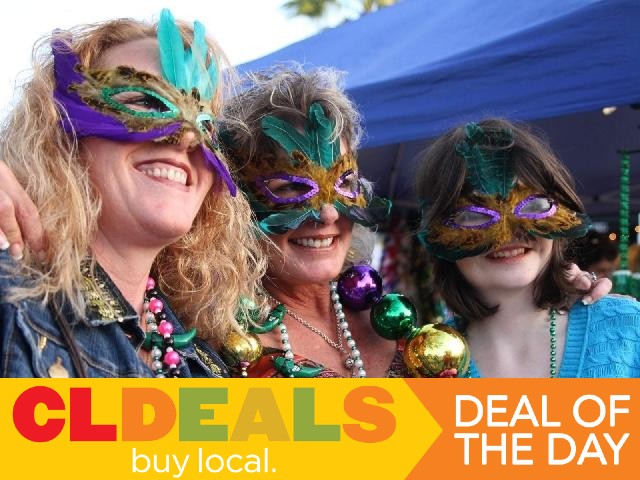 cl_deals's tweet photo. Let the good times roll! Get 50% OFF VIP Admission to #DunedinMardiGra with today's #CLDeals DEAL OF THE DAY! Check out https://t.co/4ihvZ41Y5d to purchase. https://t.co/tMjuhoKwLW
