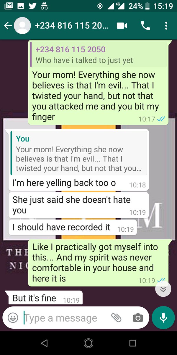 55.After the argument got heated my friend then asked her what she wanted, initially she said she didn't know, then I was asked and I said, due to the intensity of the fight, I forgot my laptop because I had to run for safety, hence I need the laptop! She would not have it!