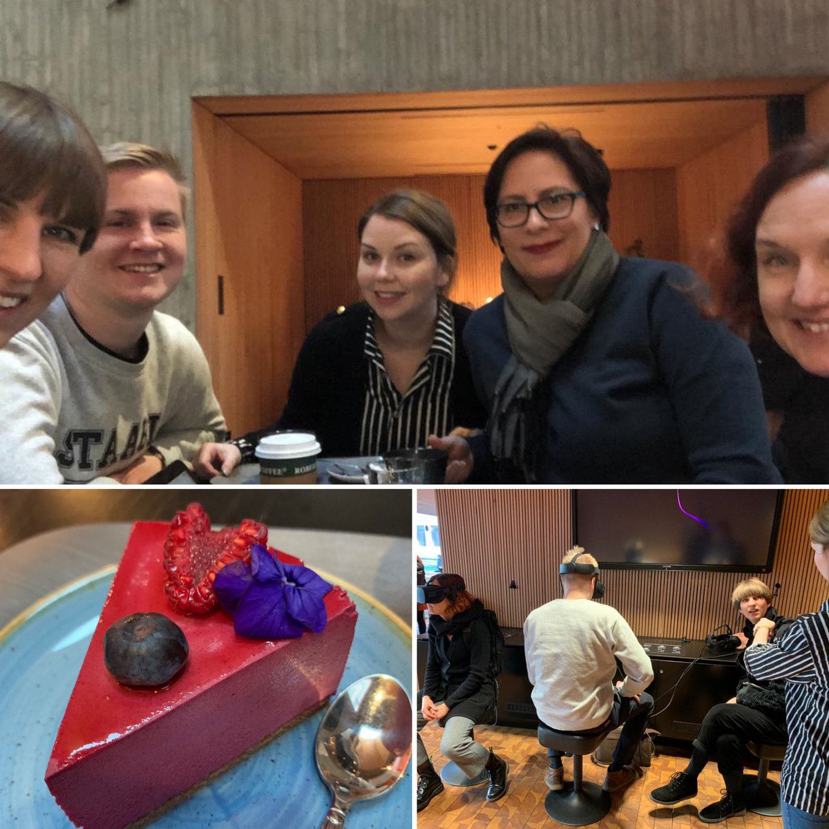 TampereenK's tweet photo. #kampuskehitys -tiimi tänään #ystävänpäivä -retkellä kohtaamisen, yhdessätekemisen ja oppimisen tilojen parissa Helsingissä ja Espoossa #campusdevelopmentpotential #yhdessä #coworking https://t.co/7EHFBf2lSS