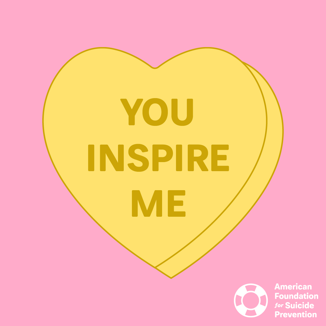 afspnational's tweet photo. To: those who need some words of appreciation and love today. We're always thinking of you, you and your mental health matter, and you inspire us! 💖 💗 💕

From: Your AFSP Family 💓💞 💘 #ValentinesDay https://t.co/FMf2vWBJIU