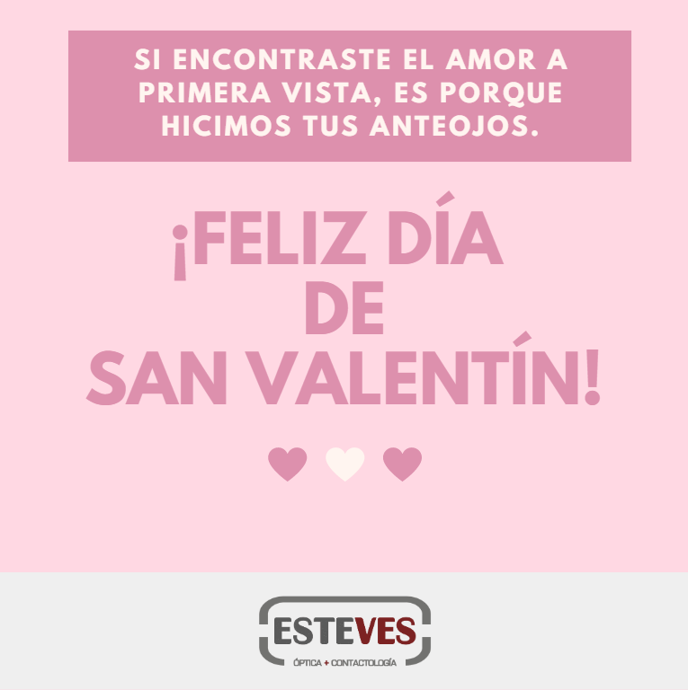 OpticaEsteves's tweet photo. Si encontraste al amor de tu vida a primera vista, es porque hicimos tus anteojos o lentes de contacto. Somos el sponsor oficial de esa extraña sensación que te aceleró el corazón cuando estaba frente tuyo. Salud! #SanValentin #FelizSanValentin #SanValentin2020 #14DeFebrero https://t.co/tDDRGc1VEE
