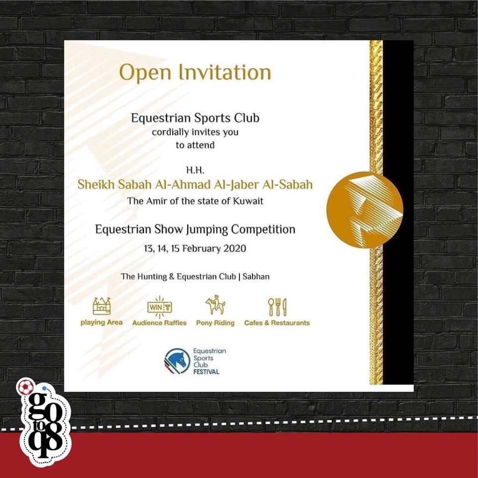 gotoq8 (@goto_q8) on Twitter photo Go to.. Equestrian Show Jumping Competition
———
When:
Weekend 13-15/2
10 am - 10 pm
———
Where:
The hunting and Equestrian Club - Sabhan
———
اذهب لبطولة الفروسية و قفز الحواجز في عطلة نهاية الاسبوع
———
<a href="/heckuwait/">نادي الصيد و الفروسية -Hunting and Equestrian Club</a>
#gotoq8 #gotosport #gotoequistrainshow #gotoheckuwait Go to.. Equestrian Show Jumping Competition
———
When:
Weekend 13-15/2
10 am - 10 pm
———
Where:
The hunting and Equestrian Club - Sabhan
———
اذهب لبطولة الفروسية و قفز الحواجز في عطلة نهاية الاسبوع
———
<a href="/heckuwait/">نادي الصيد و الفروسية -Hunting and Equestrian Club</a>
#gotoq8 #gotosport #gotoequistrainshow #gotoheckuwait