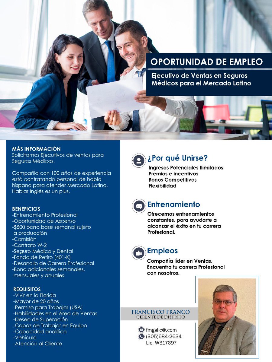 panchofranco65's tweet photo. Una oportunidad que pocas veces se consiguen... #etica #compromiso #trabajo #oportunidad #salud #complementario #equipo #crecimientoprofesional https://t.co/JGh3O3u0O5