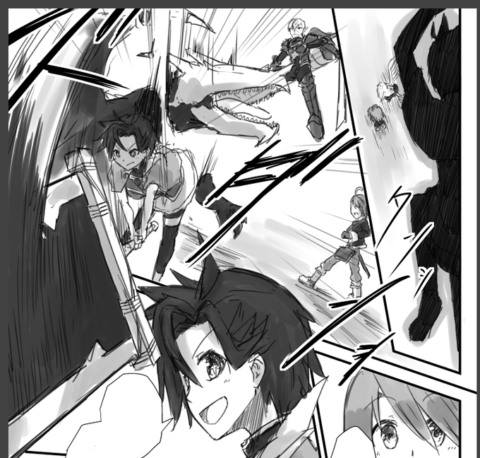 @PixivF_TL 今回アクション多いから変形コマも結構頑張ってると思うんですよ 