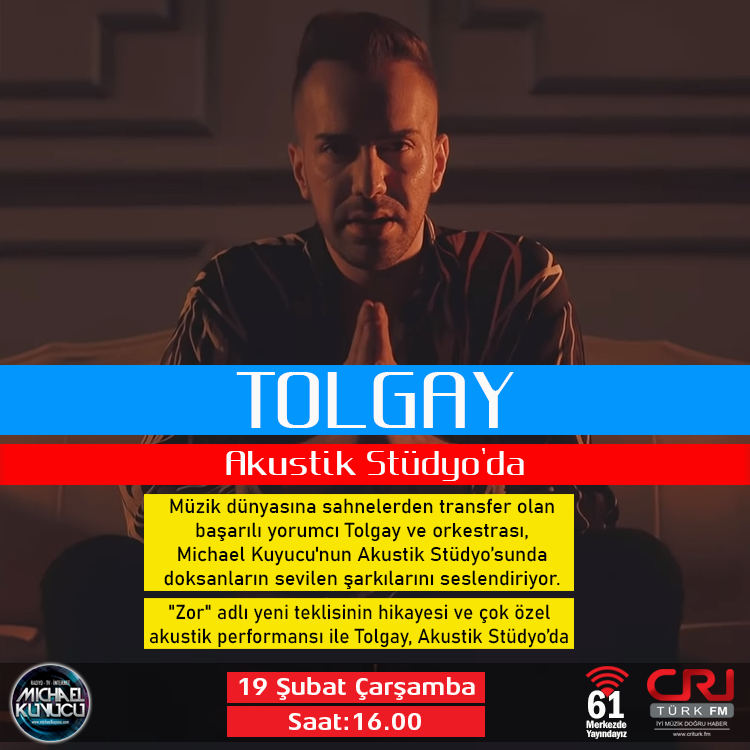 cgtnturkradyo's tweet photo. "TOLGAY" Yarın #AkustikStüdyo programında Michael Kuyucu'nun konuğu oluyor.
@tolgayofficial @michaelkuyucu @izradyopr

İstanbul: 89.4 Ankara: 91.6 İzmir: 103.7
https://t.co/tzPYsmtssE https://t.co/eddqJY52q4