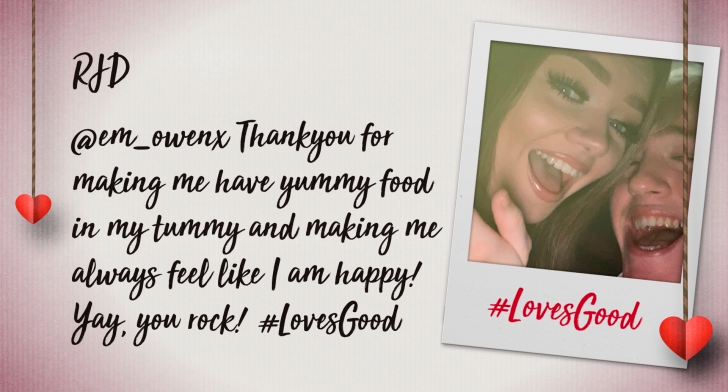 LGUK's tweet photo. .@RobbieJoDo food is the fastest way to our hearts too! 🍝 #LovesGood #ValentinesDay2020 https://t.co/gBJMmAZEvO