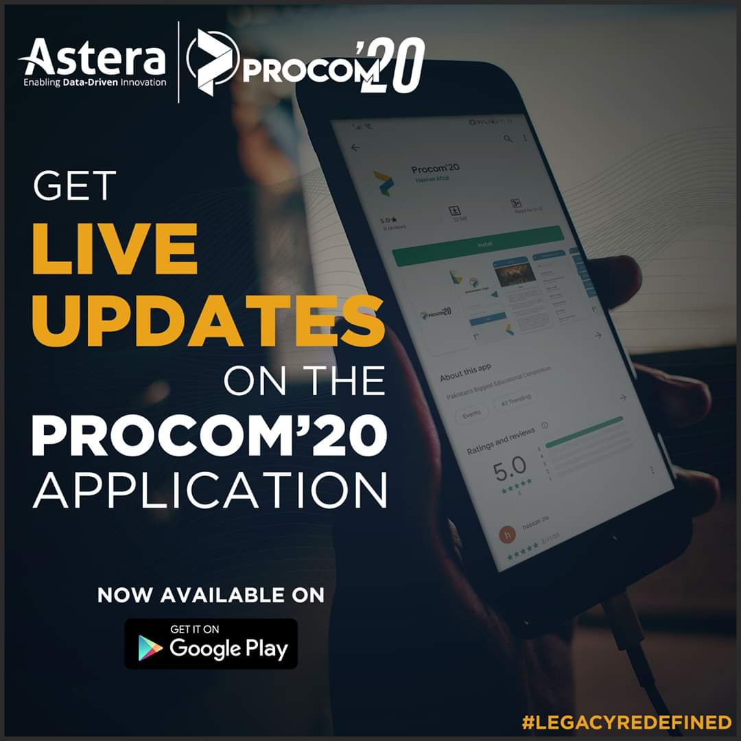 procom2022's tweet photo. Download the PROCOM app from the App store or Play store and get instant notification about the largest tech event of Pakistan.
Register here: https://t.co/pydV26GN7m
#JoinTheHype
#LegacyRedefined
#Procom2020 https://t.co/dT0lGvKke7