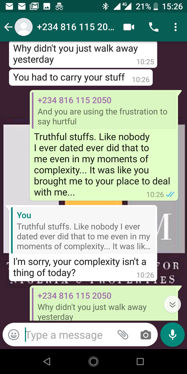 56.I wouldn& #39;t go back on my words either. At some point, she kept dragging one conversation to another and I told her that I remember telling her not to hug, attempt to kiss me. I did not want any sort of romance between us, but you know what? She wouldn& #39;t take a NO!