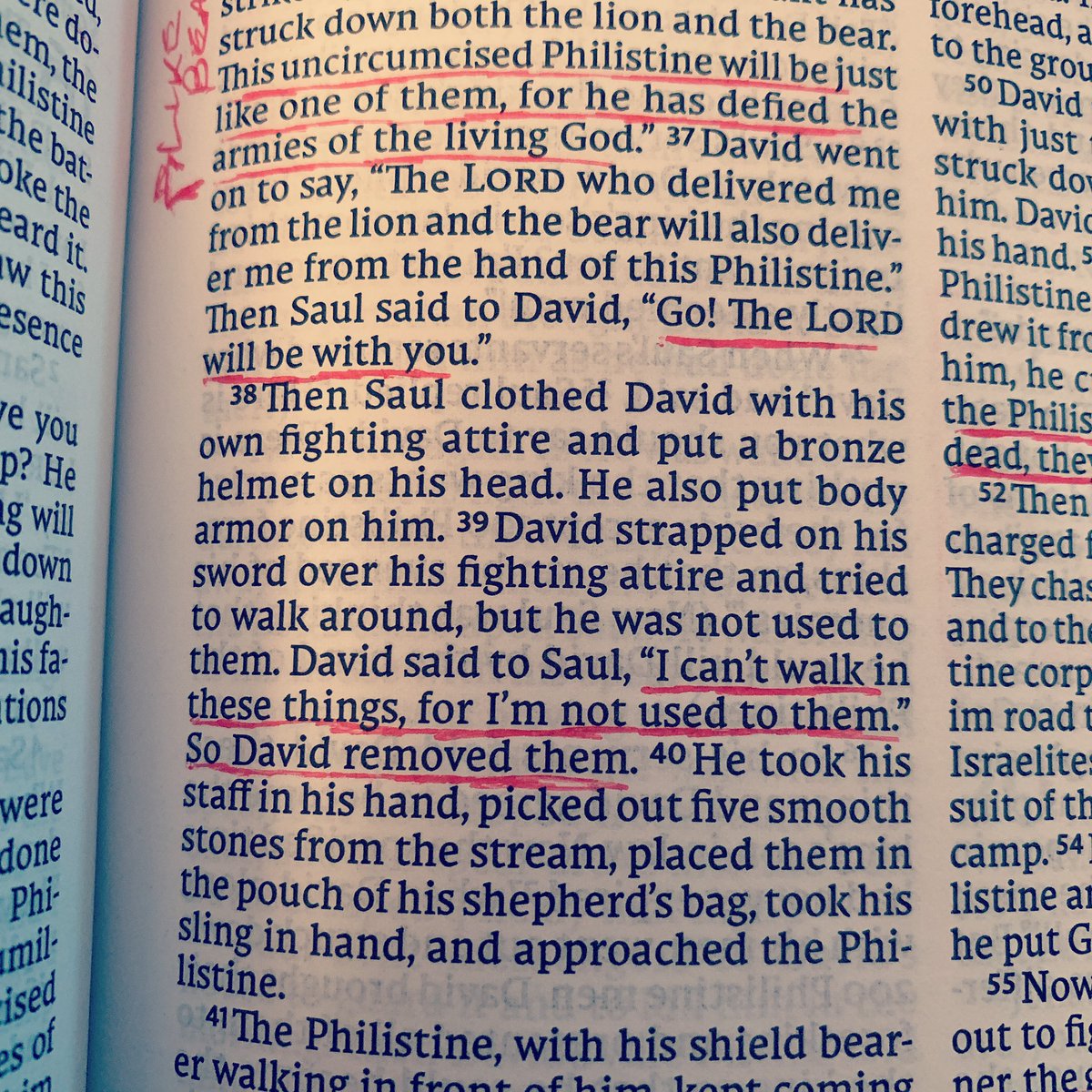 pastorjason1587's tweet image. 1 Samuel 17:39 ✝️⛪️📖 #thedirtpath #netbible #verseoftheday📖 #churchofthenazarene #wearyourarmor 

You were not designed to wear someone else’s armor.