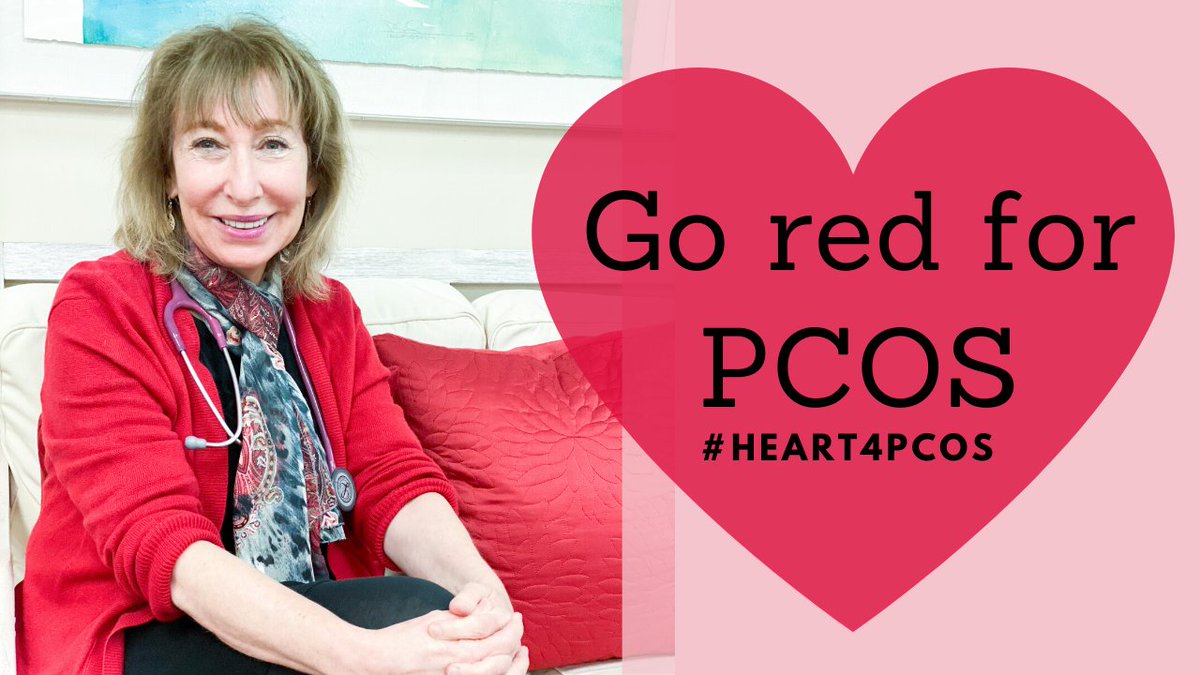DrFeliceGersh's tweet photo. This Valentine's Day, I'm going red for #PCOS. Women with PCOS have dramatically higher rates of cardiovascular disease & we're at much higher risk for heart attacks & strokes. This Feb, in honor of #hearthealthmonth, let's go red for PCOS! #Heart4PCOS
#PCOSDoctor #GoRedCysters https://t.co/faHSrFLrg5