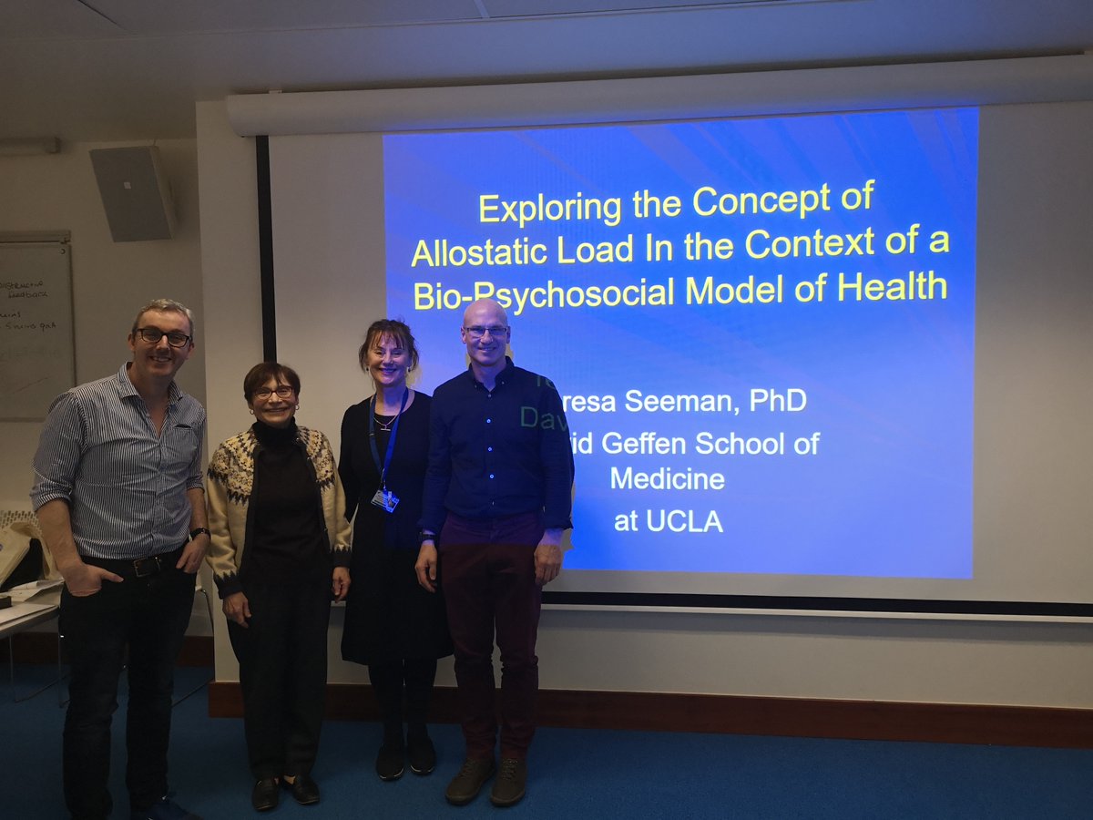 Cathal McCrory (@cathalmccrory1) on Twitter photo <a href="/tilda_tcd/">TILDA</a> and <a href="/tcddublin/">Trinity College Dublin</a> were delighted to host Prof. Teresa Seeman for the past 2 days. At a lunchtime seminar she shared with us the results of her pioneering program of work exploring biopsychosocial influences on health. <a href="/hrbireland/">HealthResearchBoard</a> <a href="/tilda_tcd/">TILDA</a> and <a href="/tcddublin/">Trinity College Dublin</a> were delighted to host Prof. Teresa Seeman for the past 2 days. At a lunchtime seminar she shared with us the results of her pioneering program of work exploring biopsychosocial influences on health. <a href="/hrbireland/">HealthResearchBoard</a>