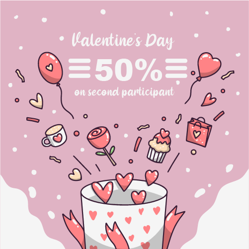 Don't forget to cash in your Valentine's discount! 🧡