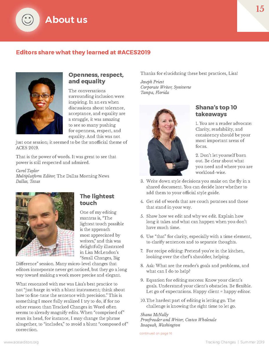 ACESEditors's tweet photo. Want to be featured in our next issue of Tracking Changes? Send us 100-250 words about how you see the world of editing changing as we move into a new decade. #editing #2020 #trackingchanges https://t.co/T0tUzAwZYN https://t.co/YakGpzIa2B