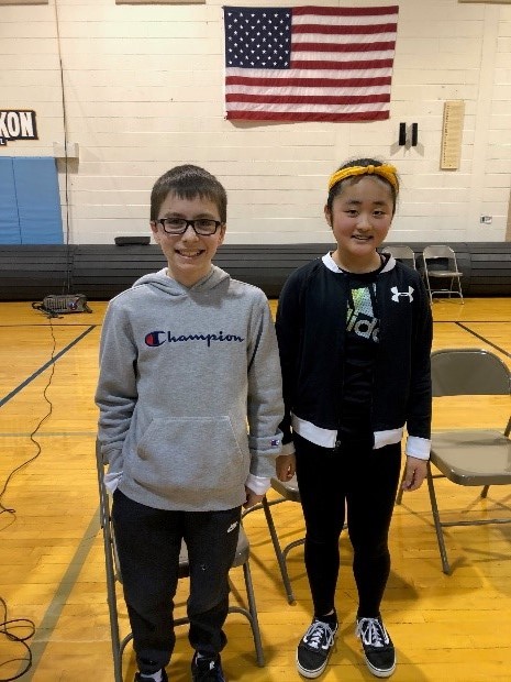 Three grade level winners competed in the school-wide Spelling Bee contest last Friday. The winning word was PLACID. The 2020 WMS Champion Speller is Michael Sapozhnikov (who won last year!), and Nick Mitchell is the runner-up. Congratulations to all participants! #WissPride