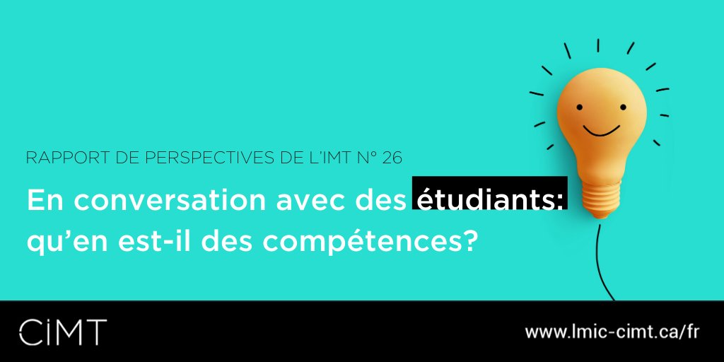 CIMT_fra's tweet photo. Notre nouveau rapport de perspectives révèle les compétences que les jeunes étudiants jugent essentielles. 

La #créativité en est une. Pouvez-vous deviner les deux autres? #IMT #avenirdutravail https://t.co/wR1tui6hep https://t.co/dKvl9iOLMG