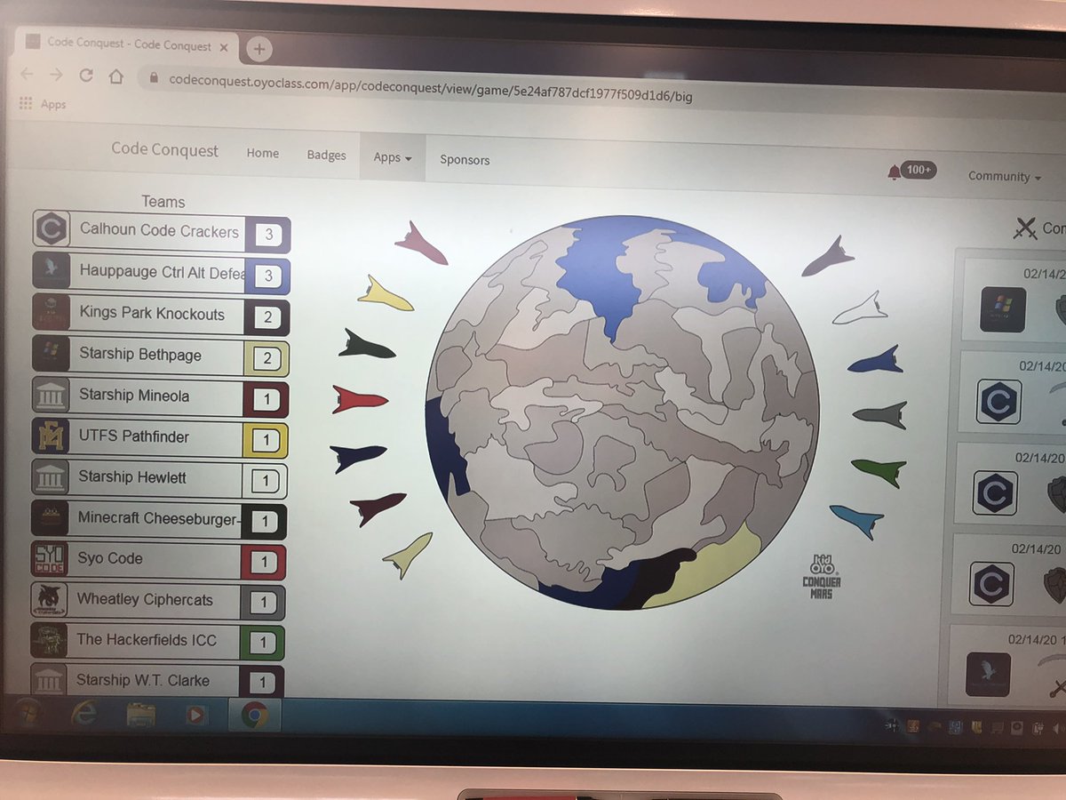 mrhufnagel's tweet image. @HPS_Eagles Coding students attempting to colonize Mars via the Northpole. @kid_OYO 1st Ever LI HS Hackathon #codeconquest