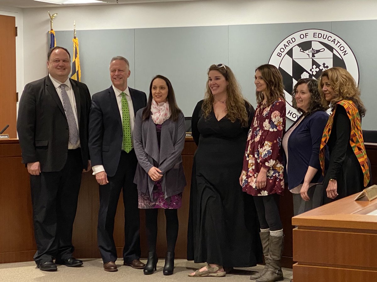 hcpss_visualart's tweet image. Dr. Martirano, Bill Barnes chief academic officer and the HCPSS BOE recognize 2020 MAEA HCPSS exemplary art teachers. Jacqui Bates, Patty Hunter, Forreste Colson, Avery McClelland. Not present Ben Shipley and Rachel Stein. ⁦@HcpssA⁩ ⁦⁦