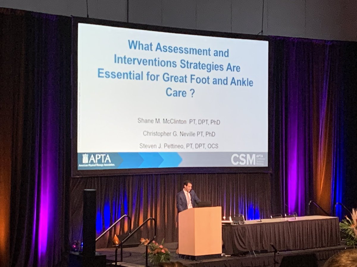 eric_folmar11's tweet photo. #FASIG President @nevillecg1 talking everything Foot and Ankle Assessment #APTACSM https://t.co/OAyGr9RwZ3