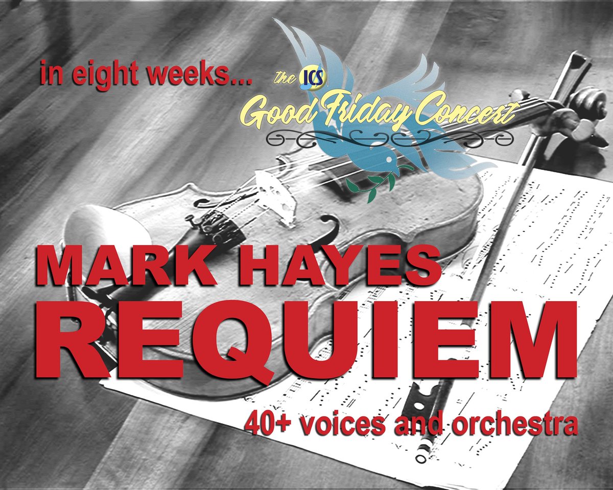 ICS_Singers's tweet photo. Our countdown continues! 8 weeks from tonight, we'll be gathering at Ingersoll's Sacred Heart Church to present our community's most unique musical event, the ICS GOOD FRIDAY CONCERT, featuring composer Mark Hayes' modern 'Requiem' and other songs of hope and inspiration. https://t.co/47JRmGlx3H