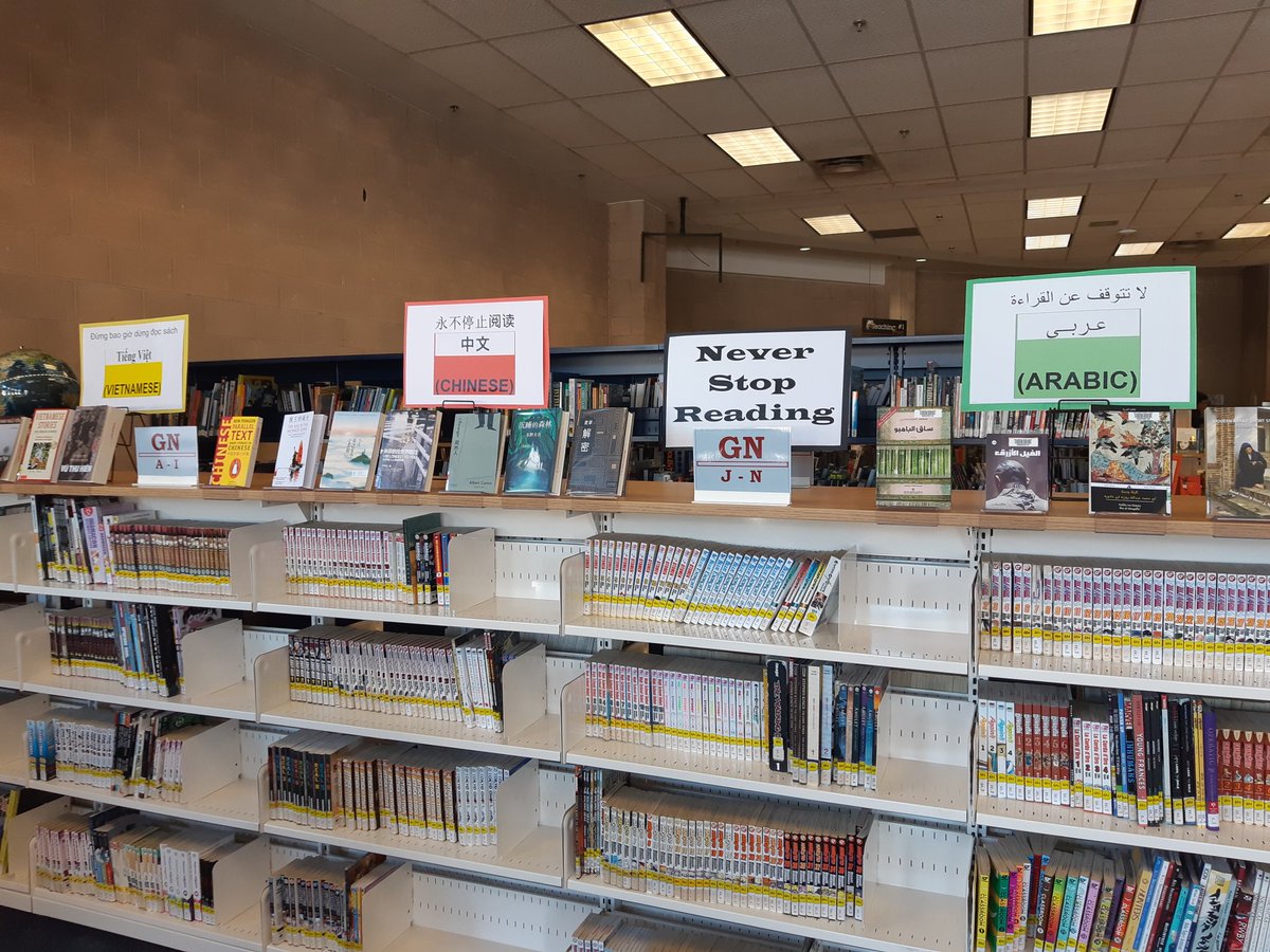 Never Stop Reading.

Especially in your first language.

Supporting our international and other multi-lingual students, <a href="/RHSSLibrary/">RHSS Library</a> is expanding our foreign language collection. 

<a href="/PeelSchools/">Peel District School Board</a> <a href="/PDSB_Libraries/">PDSB Library Learning Commons</a> @RickHansenPDSB  <a href="/JasSidhu05/">Jas Sidhu</a>