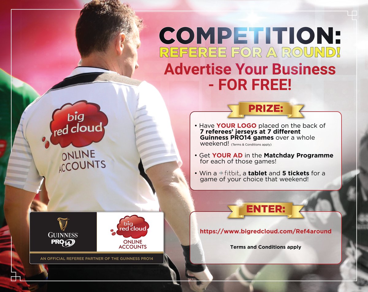 URCOfficial's tweet photo. 🚨 Competition Time! 🚨

Want YOUR LOGO placed on the back of our referees’ jerseys for a round?

Enter ➡️ https://t.co/fpvD04YLgy

T&amp;Cs apply // @BigRedCloud // #Ref4ARound https://t.co/KJsKYK8PsN
