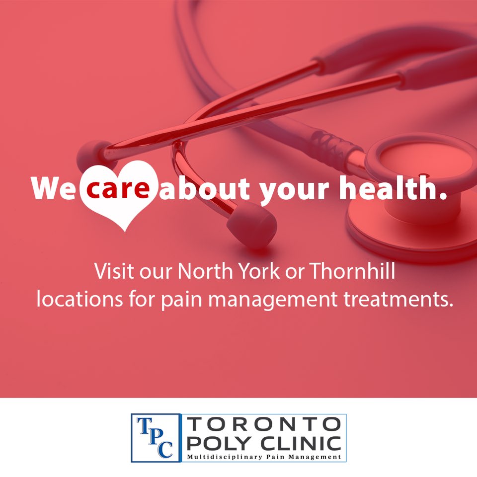 TorontoPoly's tweet photo. At #TorontoPolyClinic, we care about your #health. Visit our locations today for pain management treatments. #HappyValentinesDay https://t.co/UqsS8jokZb