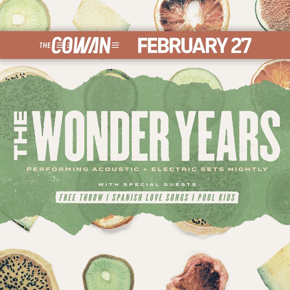 The Wonder Years released Burst &amp; Decay (Volume II) today just ahead of their show at The Cowan on February 27th with Free Throw, Spanish Love Songs and Pool Kids. Tickets are still available!

🎟️: nashvilleisthereason.com/thewonderyears