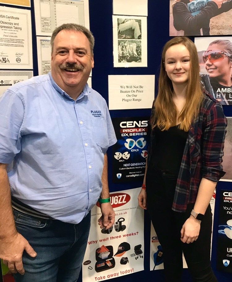 CENSdigital's tweet photo. CENS shooting star @MaddyLilo stopping by @Plugzz_Hearing stand (stand E15) to have a look at our new Metalik range! Thanks Maddy!

#CENSshooter https://t.co/AmSd5GOOjg