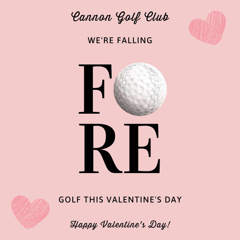 cannongolfclub's tweet photo. Happy Valentine's Day! https://t.co/PxQCOqR5CE