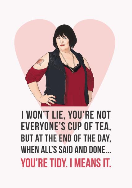 arkomsheffield's tweet photo. We know Valentine’s is a pile of rubbish but we’re sending love to all our followers today anyway. And remember, you’re tidy, we means it.

#thortful #gavinandstacey #nessaisdaqueen #valentines #valentinesday https://t.co/rdcPauP10z