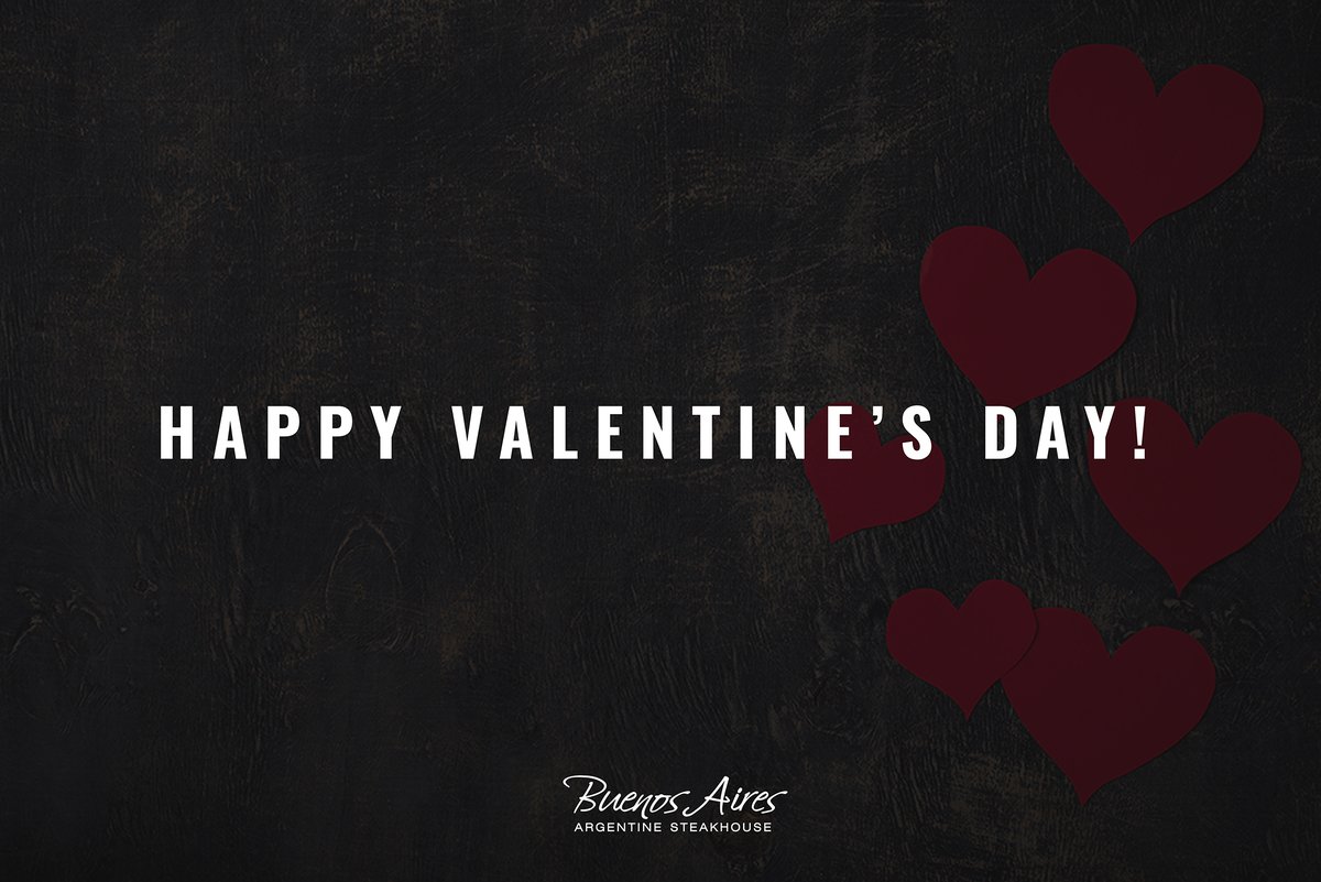 barestaurantuk's tweet photo. Happy Valentine's Day from all of us at Buenos Aires 💕

We're looking forward to seeing everyone who will be joining us later for what's going to be a very special evening.

#Valentine #ValentinesDay #Romantic #Love #Steak #Steakhouse #Food #Foodie https://t.co/IRQ7ukihTX