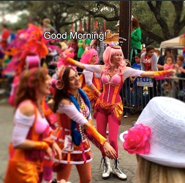 #GoodMorning! #MardiGras #dancing in <a href="/kreweofthoth/">Krewe of Thoth</a> with the #Pussyfooters 2015. Come see us dancing in Cleopatra TONIGHT and <a href="/KreweCarrollton/">Krewe of Carrollton</a> SUNDAY! <a href="/BlushBall/">New Orleans Pussyfooters</a> #PinkArmy #thinkpink #pinkpower #PARADE #NewOrleans #dancers #empoweringwomen buff.ly/2FLVvae