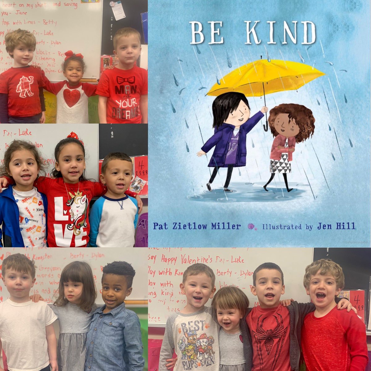 Happy Heart Day❤️ Mrs. English’s preschoolers celebrated kindness all week. We ended kindness week reading “Be Kind” youtu.be/t6NUJ2JZz50 #bekind #smallactsbigimpacts @CollsSharp