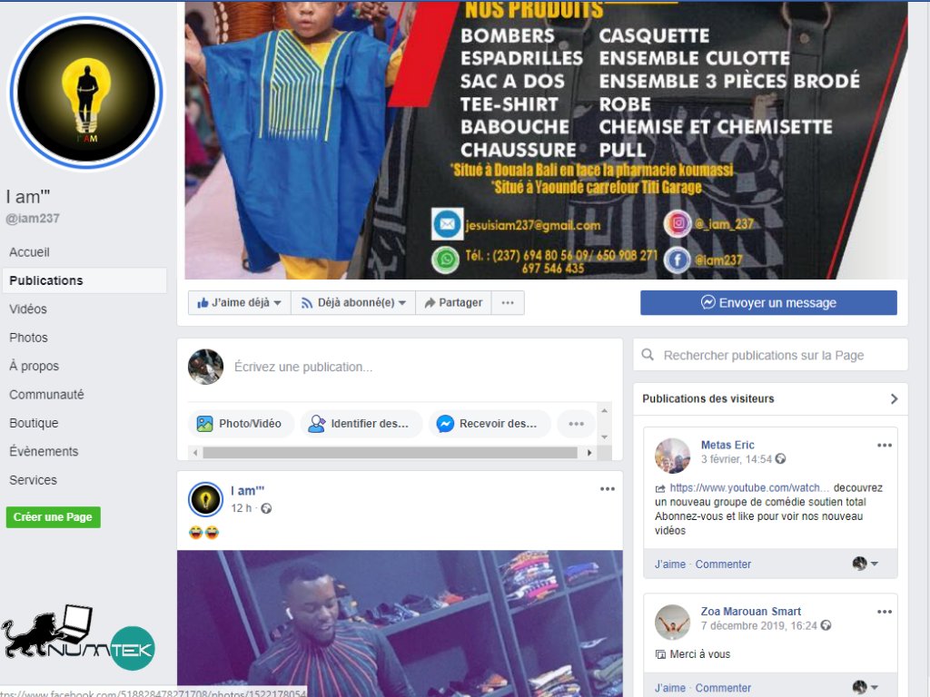 technonumtek's tweet image. L&apos;entreprise #I_am nous a fait confiance, pourquoi pas vous?

Contacts: Téléphone au 696 727 391/ 233 432 820

Whatsapp: 696 727 391/ 655 742 601

Mail: sales@numtek.cm,

Site web: buff.ly/30Uap3K

buff.ly/39uB1wZ