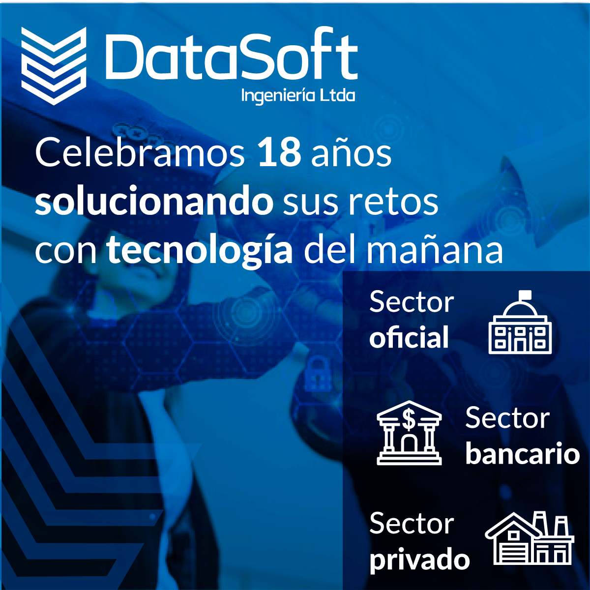 Datasofting's tweet image. ¡Celebramos 18 años!