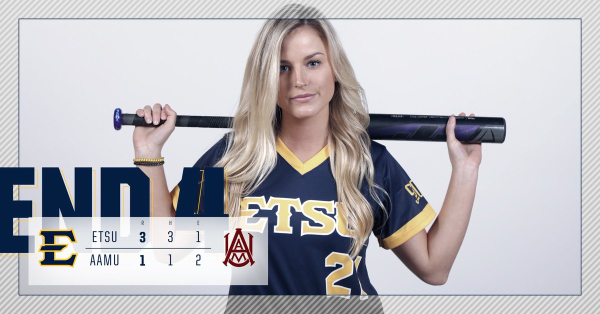 Bucs leading after four innings, thanks to a two-run double by Helton and four strong innings from Boling.

#ETSUTough